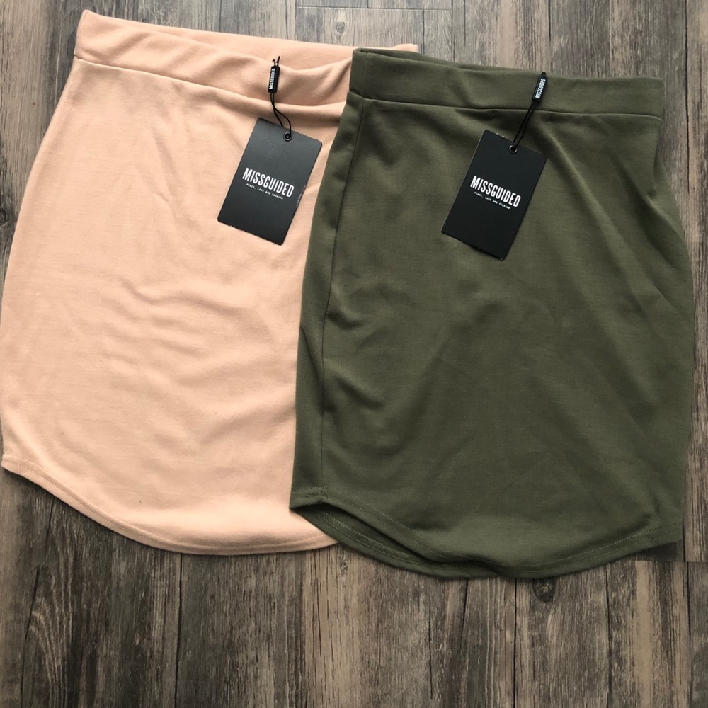 💋Missguided Basic Jersey Skirt Bundle